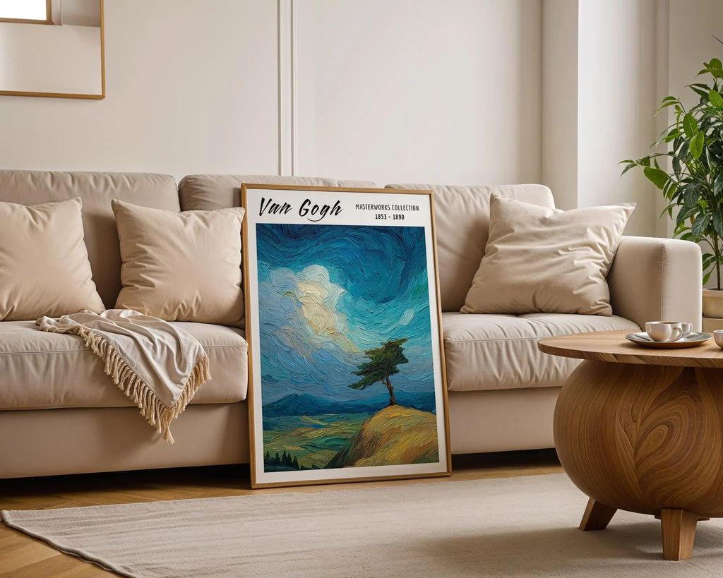 Van Gogh Print | Cypress Tree  | Impressionist Landscape Art wall art print, modern home decor, unframed artwork by Nomad & Nest