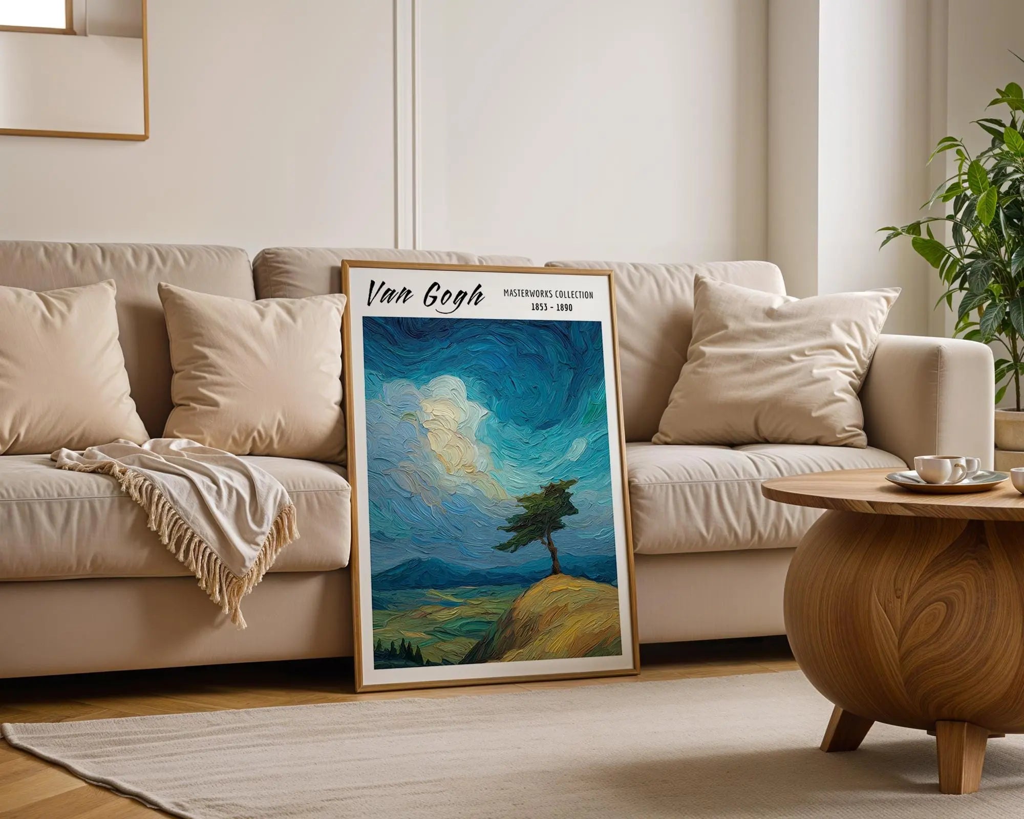 Van Gogh Print | Cypress Tree  | Impressionist Landscape Art wall art print, modern home decor, unframed artwork by Nomad & Nest