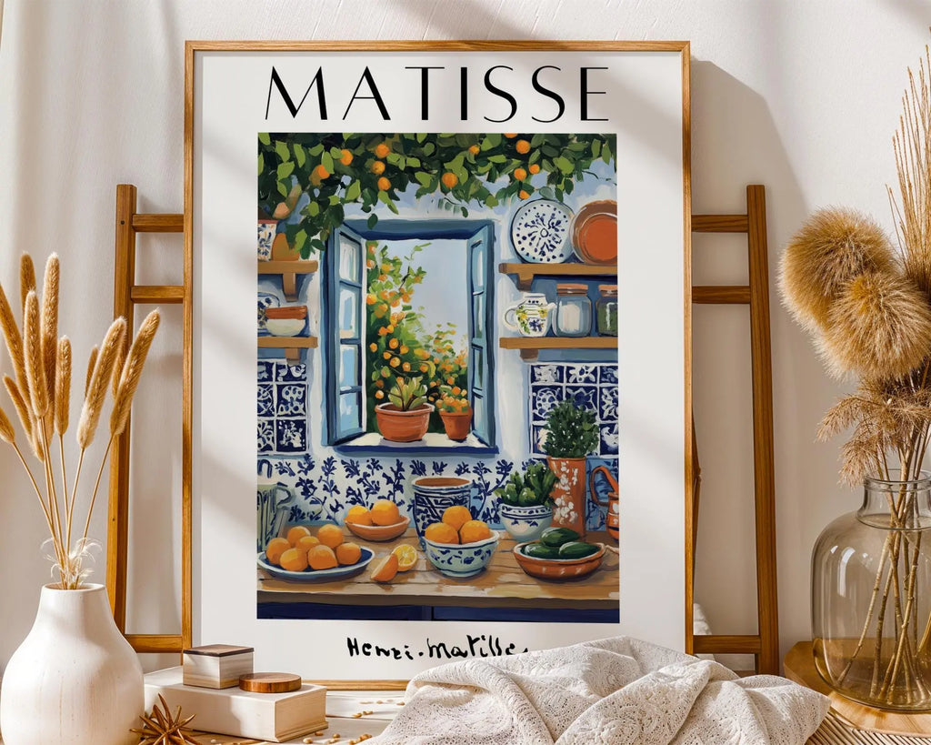 Henri Matisse Print | Kitchen  | Mediterranean Fruit, Open Window Poster wall art print, modern home decor, unframed artwork by Nomad & Nest