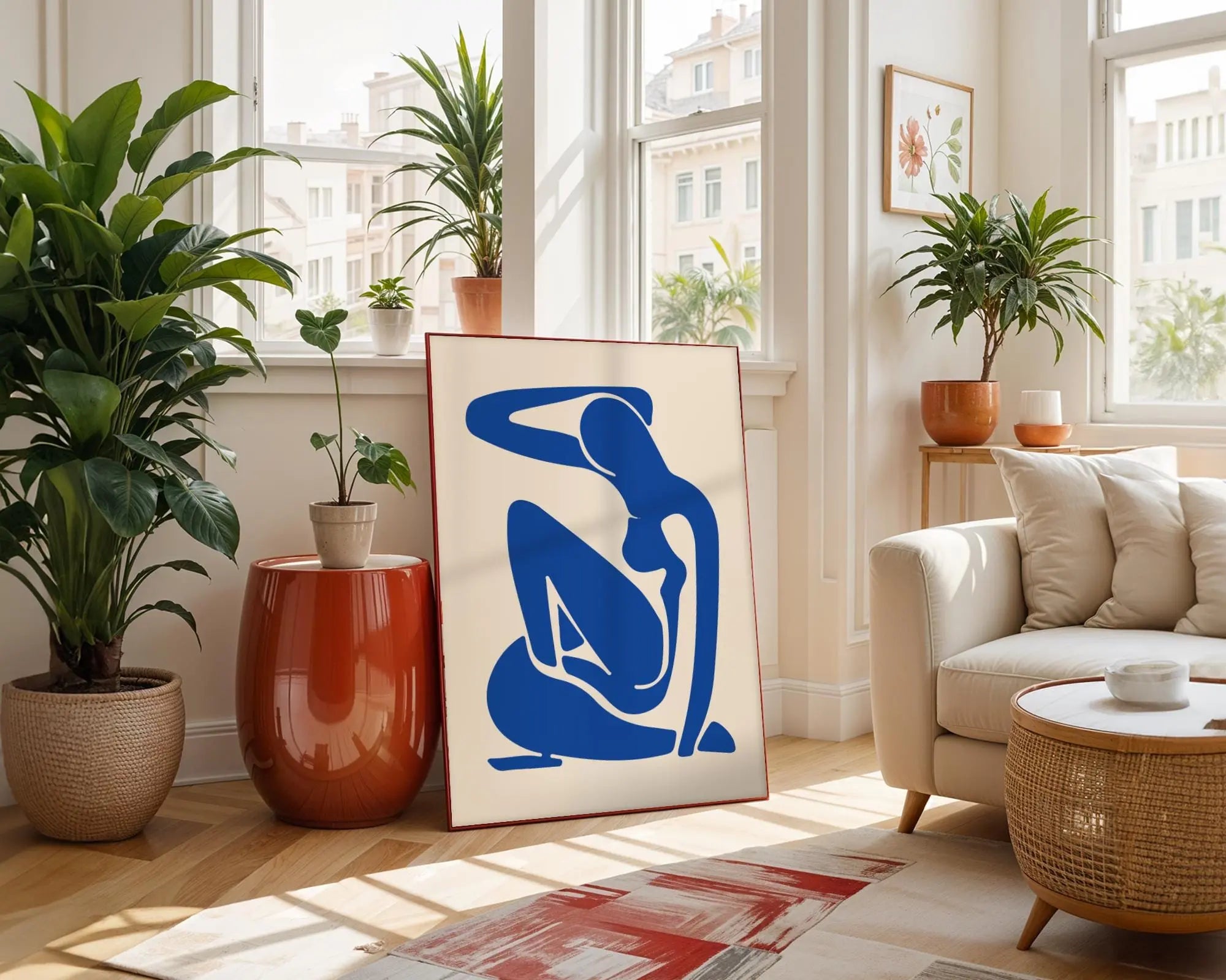 Henri Matisse Print | Blue Nude Inspired | Abstract Female Figure Poster wall art print, modern home decor, unframed artwork by Nomad & Nest