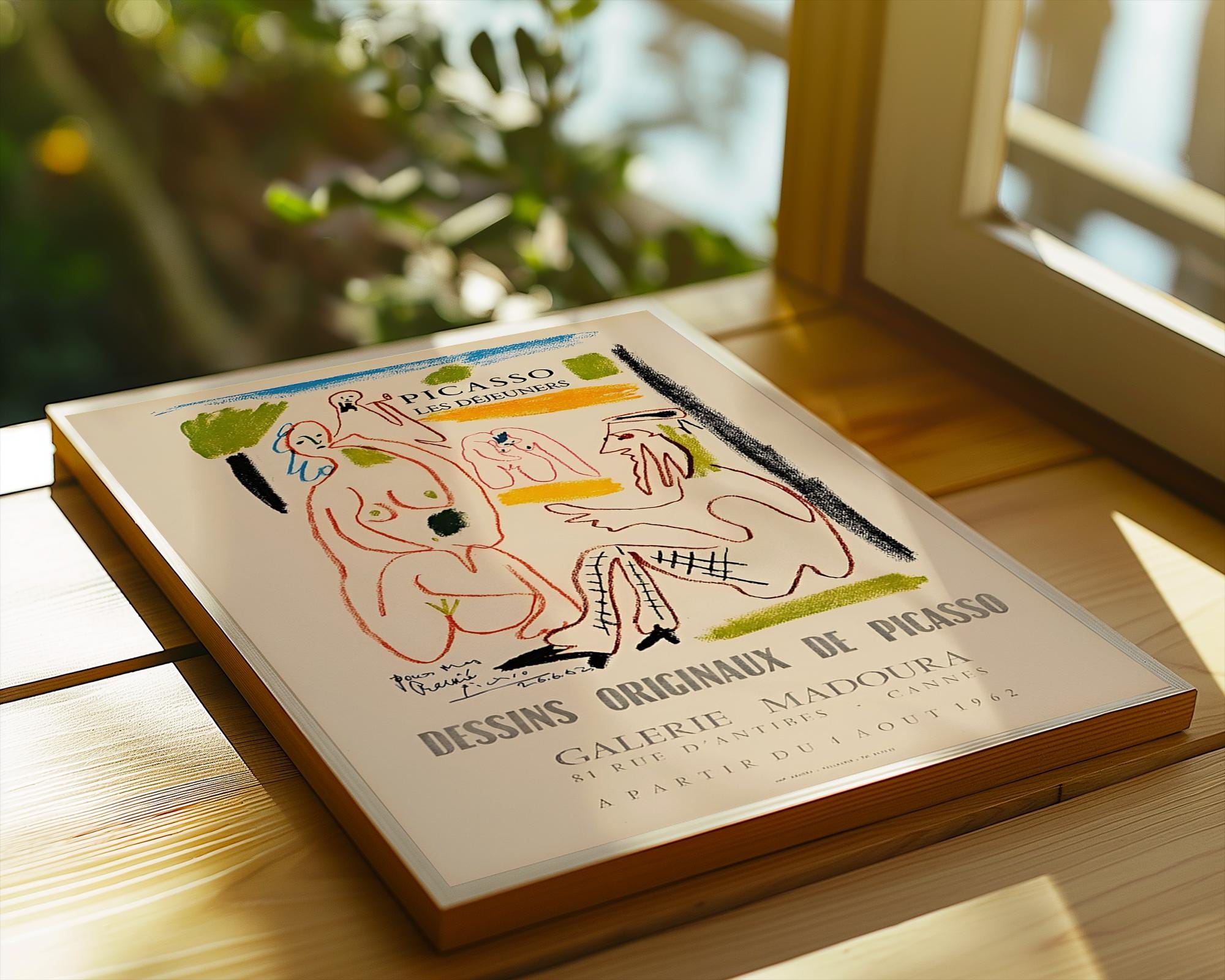 Picasso Exhibition Poster | Abstract Line Art Nude Print wall art print, modern home decor, unframed artwork by Nomad & Nest