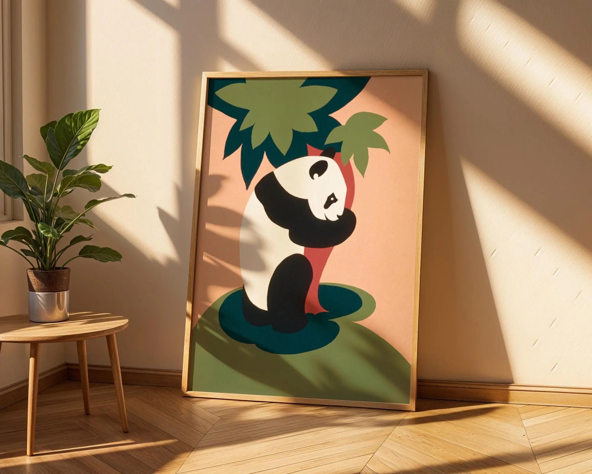 Panda Print | Whimsical Scandinavian Nursery Art wall art print, modern home decor, unframed artwork by Nomad & Nest