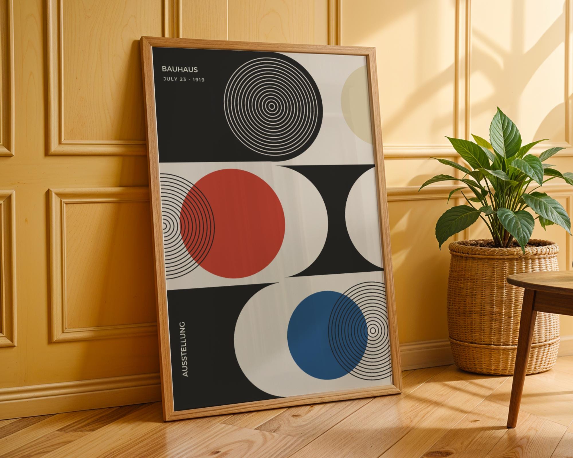 Bauhaus Poster Geometric Art Print | Mid-Century Modern Wall Decor wall art print, modern home decor, unframed artwork by Nomad & Nest