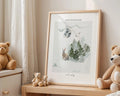 Playroom Ideas | Moonlit Bunny Nursery Wall Art | Woodland Night Animal Print wall art print, modern home decor, unframed artwork by Nomad & Nest
