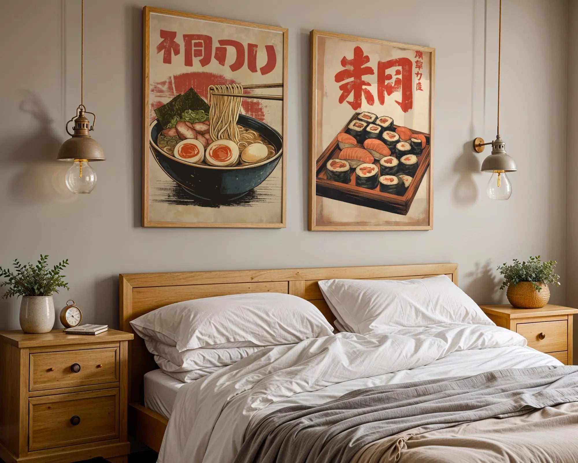 Japanese Poster | Vintage Ramen Noodle  –  Kitchen Art Print wall art print, modern home decor, unframed artwork by Nomad & Nest