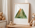 Playroom Ideas | Mountain Nursery Wall Art Adventure Landscape Print wall art print, modern home decor, unframed artwork by Nomad & Nest