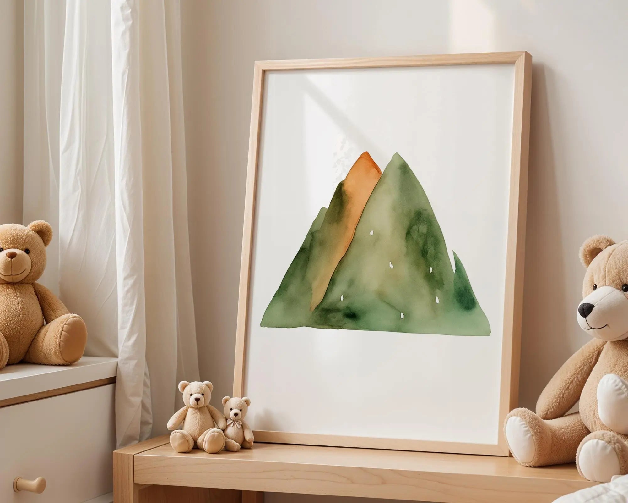 Playroom Ideas | Mountain Nursery Wall Art Adventure Landscape Print wall art print, modern home decor, unframed artwork by Nomad & Nest