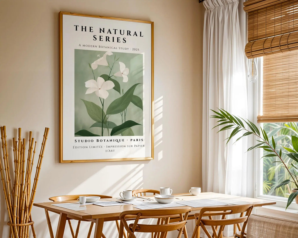 White Lilies Botanical Print • Modern Minimalist Wall Art wall art print, modern home decor, unframed artwork by Nomad & Nest