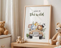Playroom Ideas | Welcome Into The Wild Nursery Art | Safari Adventure Print wall art print, modern home decor, unframed artwork by Nomad & Nest