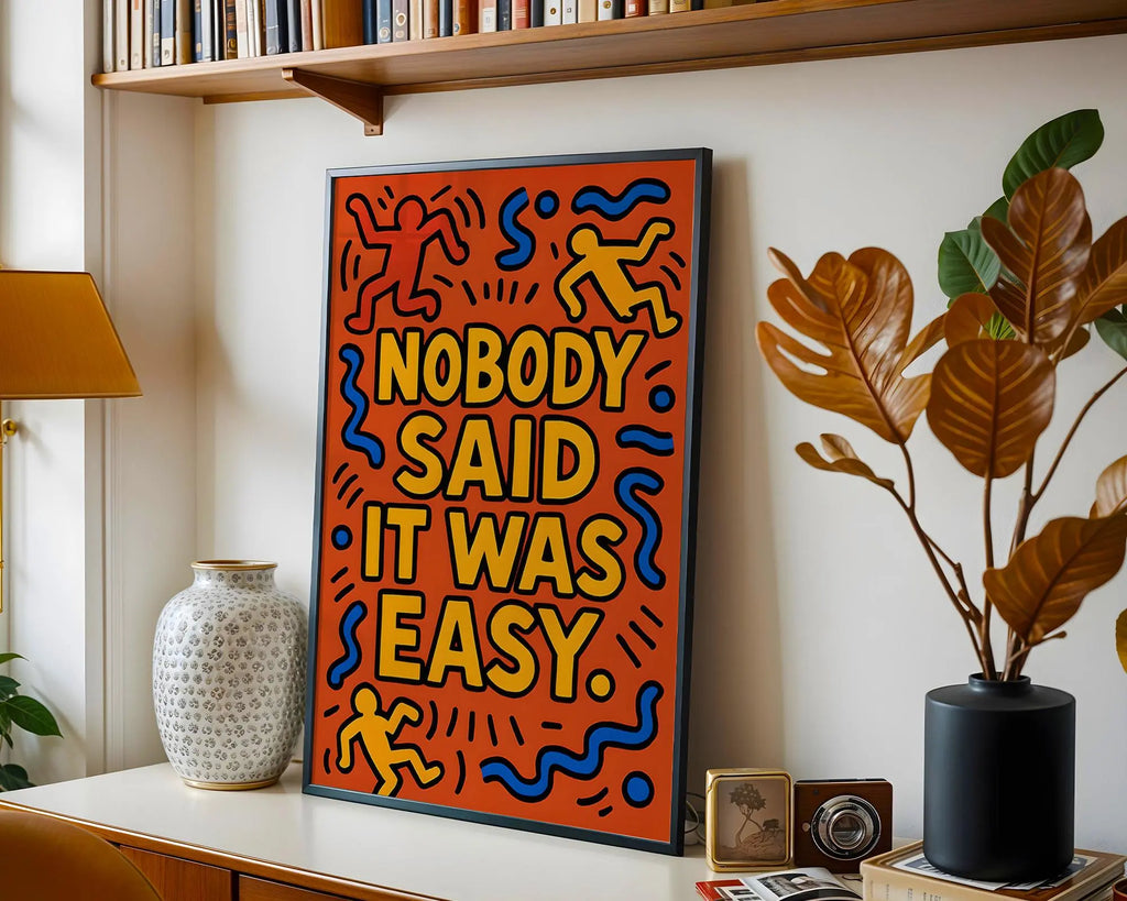 Motivational Typography Art Print | Bold Pop Art Poster wall art print, modern home decor, unframed artwork by Nomad & Nest