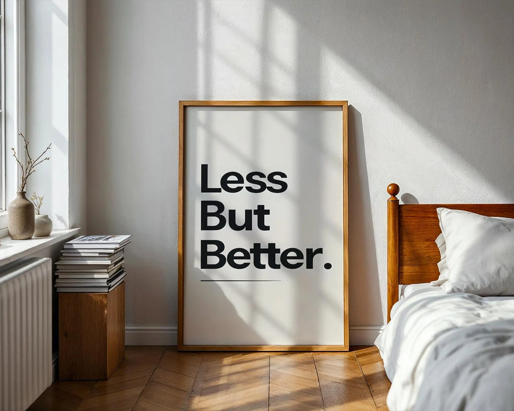 Positive Emotion | Minimalist Typography Art Print | Less But Better Quote wall art print, modern home decor, unframed artwork by Nomad & Nest