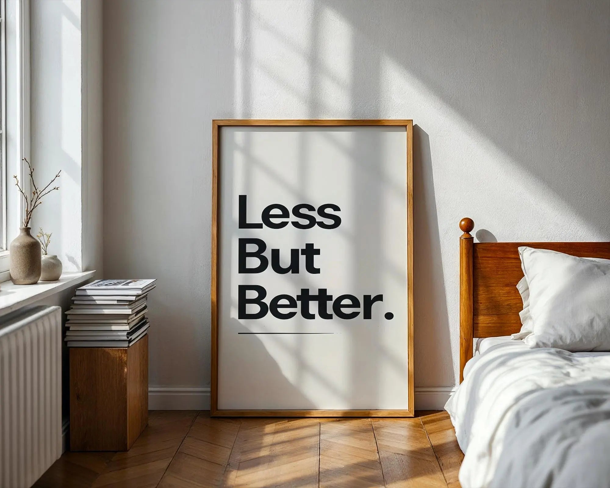 Positive Emotion | Minimalist Typography Art Print | Less But Better Quote wall art print, modern home decor, unframed artwork by Nomad & Nest