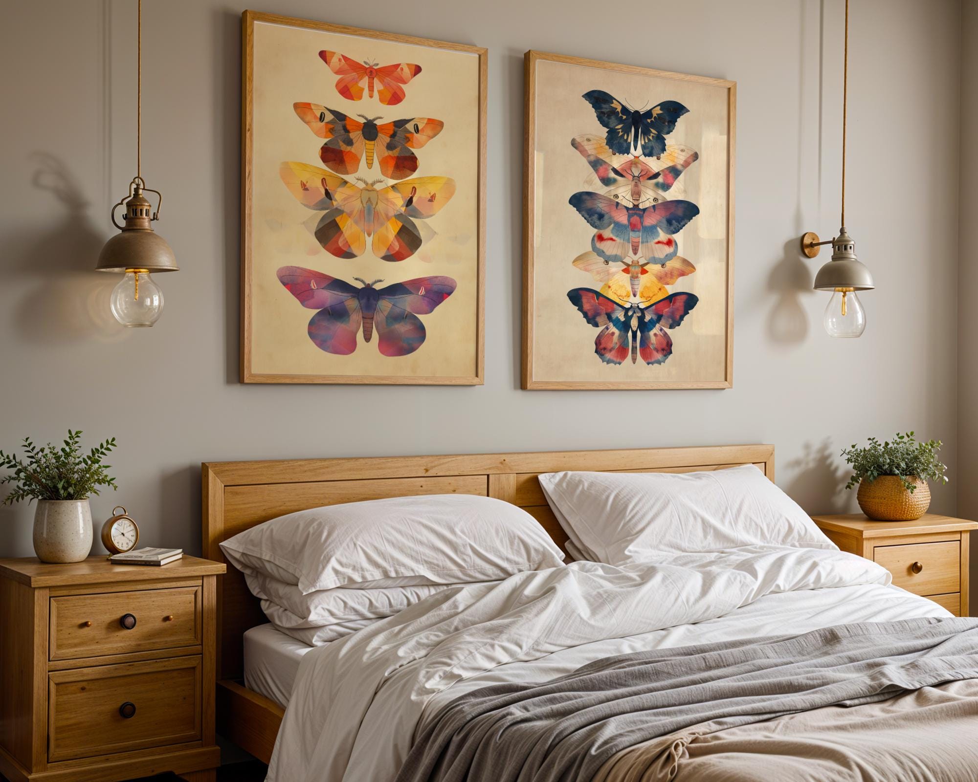 Butterfly & Moth Print Set | Vintage Entomology Wall Art wall art print, modern home decor, unframed artwork by Nomad & Nest