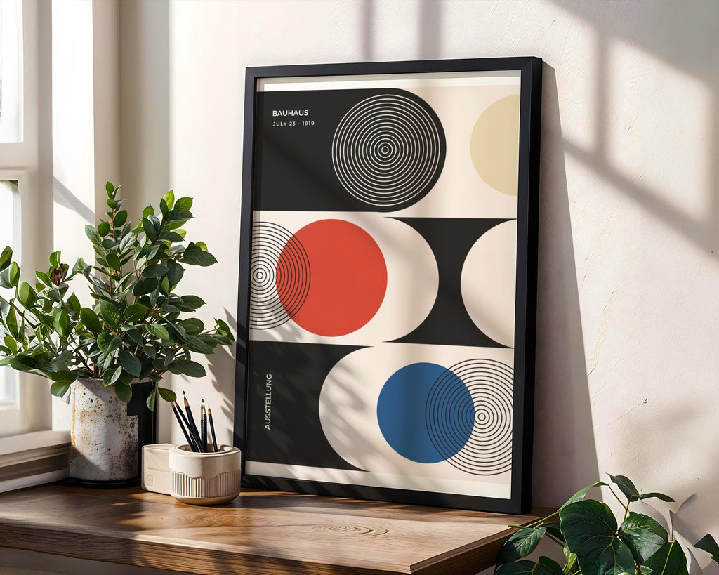 Bauhaus Poster Geometric Art Print | Mid-Century Modern Wall Decor wall art print, modern home decor, unframed artwork by Nomad & Nest