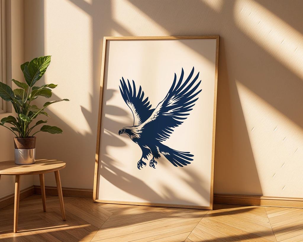 Eagle Wall Art Print | Modern Wildlife Poster wall art print, modern home decor, unframed artwork by Nomad & Nest