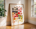 Abstract Faces Art Print | Colorful Modern Wall Art wall art print, modern home decor, unframed artwork by Nomad & Nest