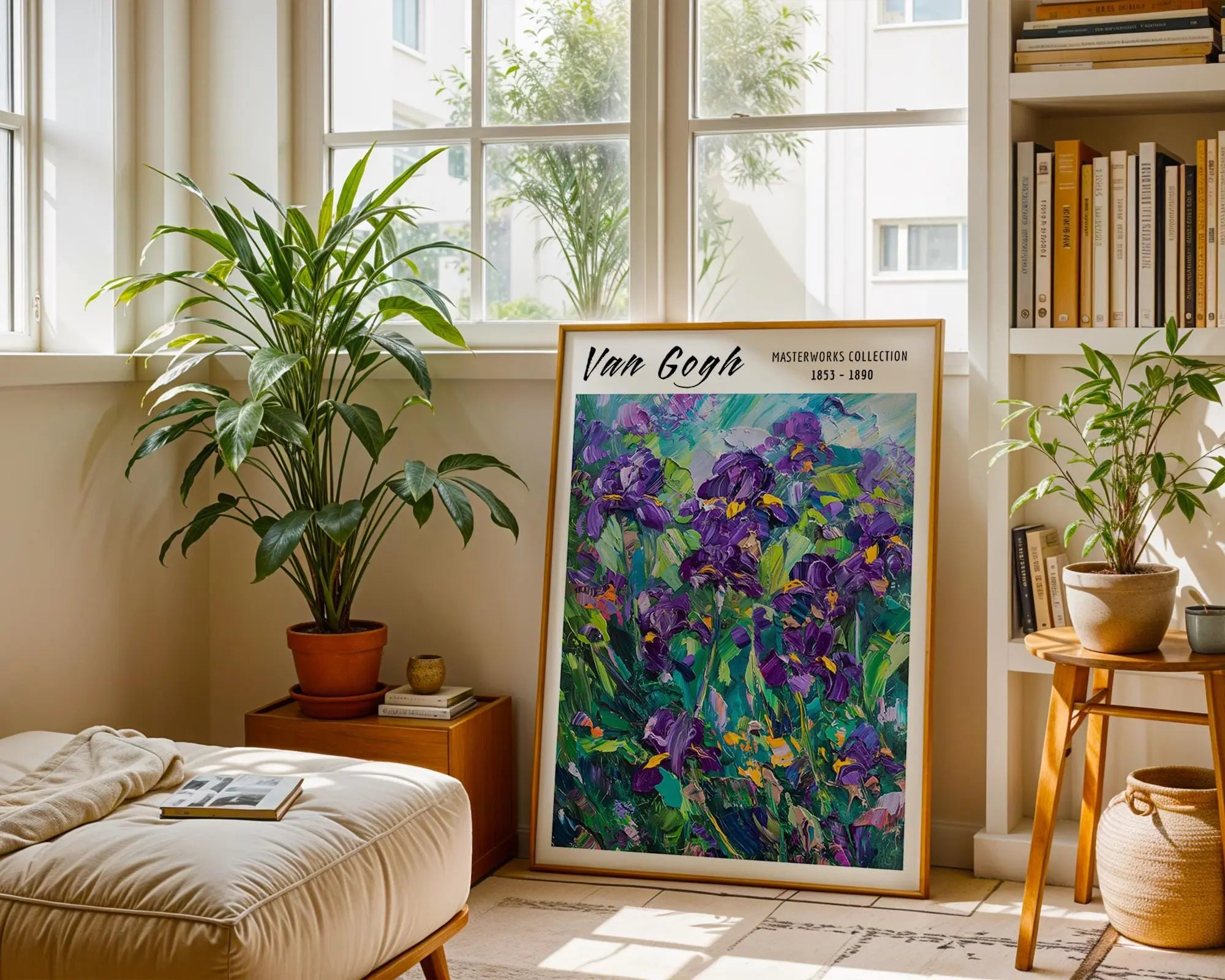 Van Gogh Print | Irises  | Impressionist Floral Poster wall art print, modern home decor, unframed artwork by Nomad & Nest