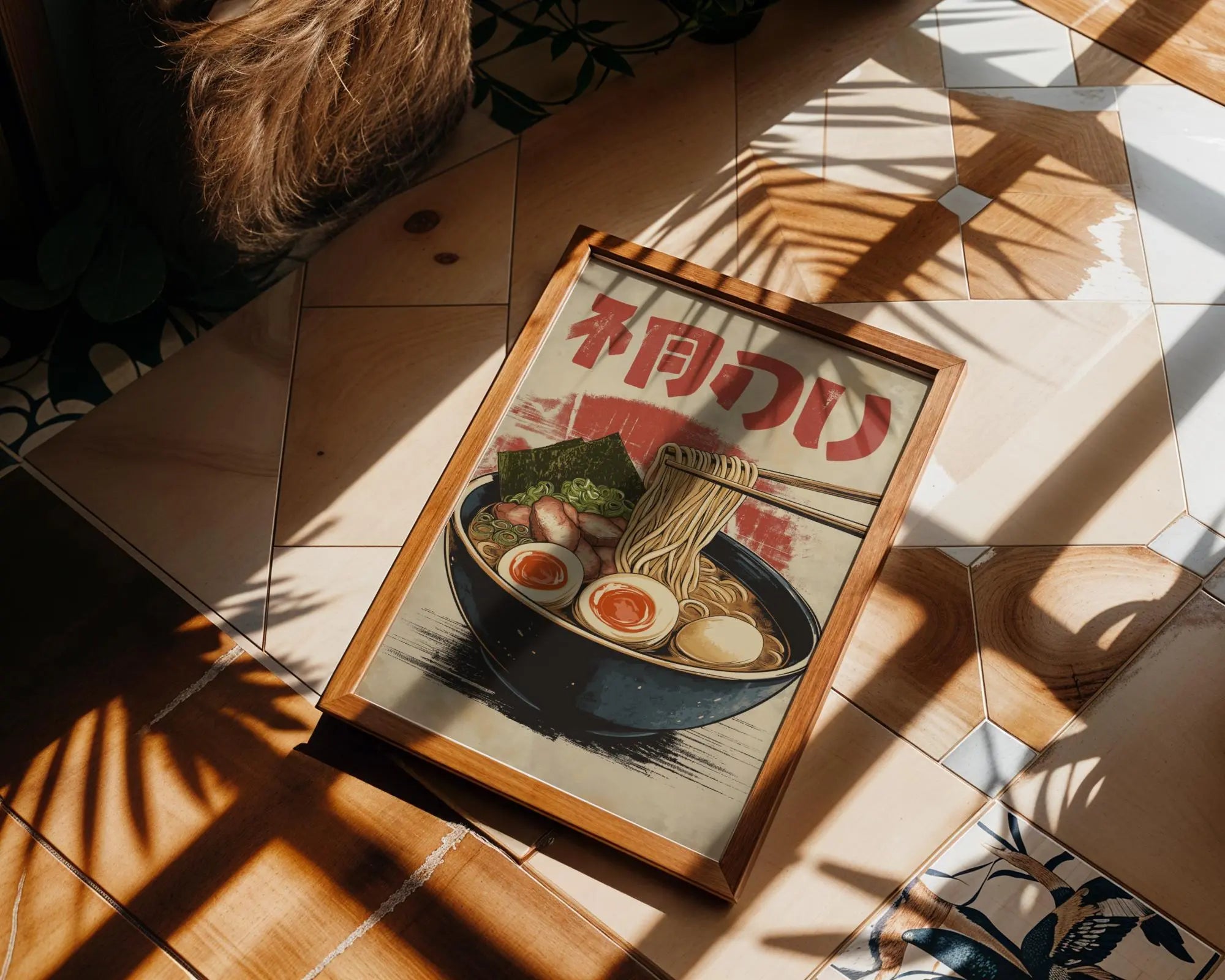 Japanese Poster | Vintage Ramen Noodle  –  Kitchen Art Print wall art print, modern home decor, unframed artwork by Nomad & Nest