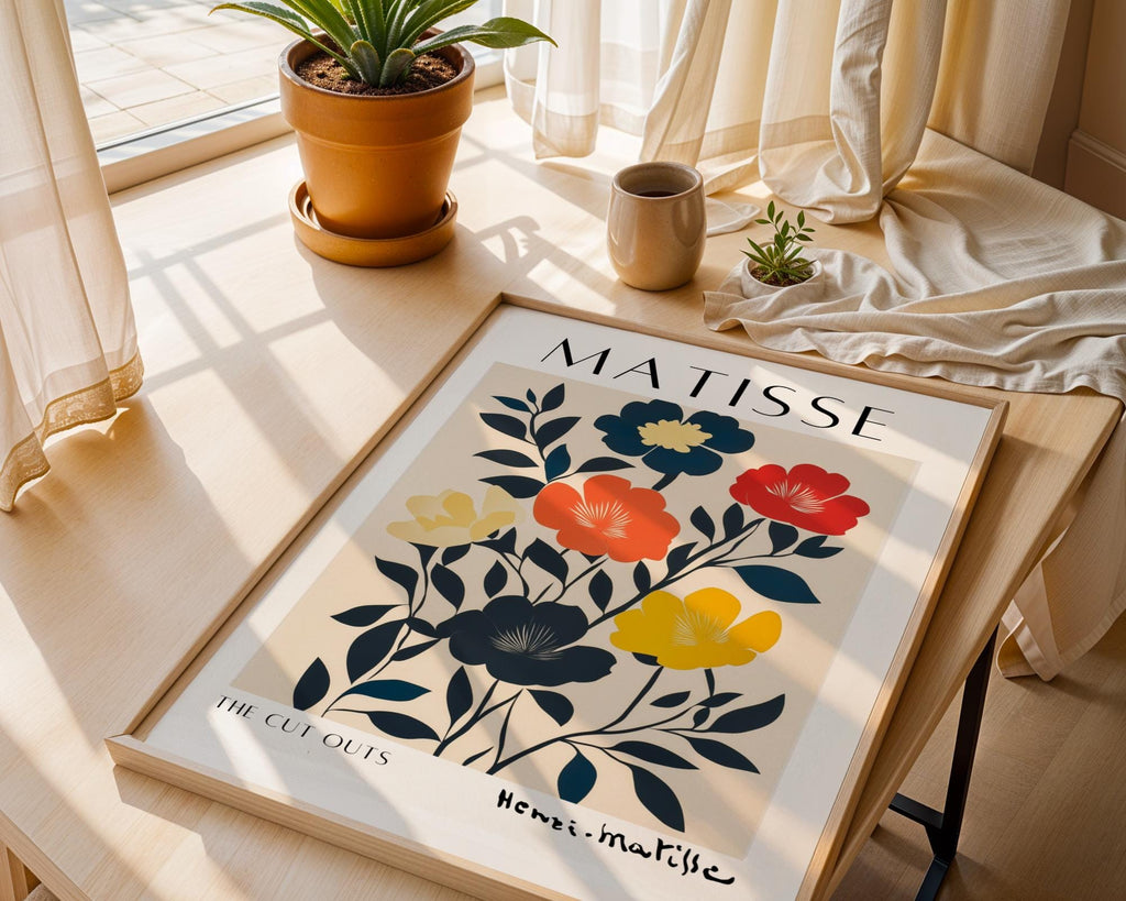 Henri Matisse Print | Inspired Floral  | Abstract Botanical Wall Art wall art print, modern home decor, unframed artwork by Nomad & Nest