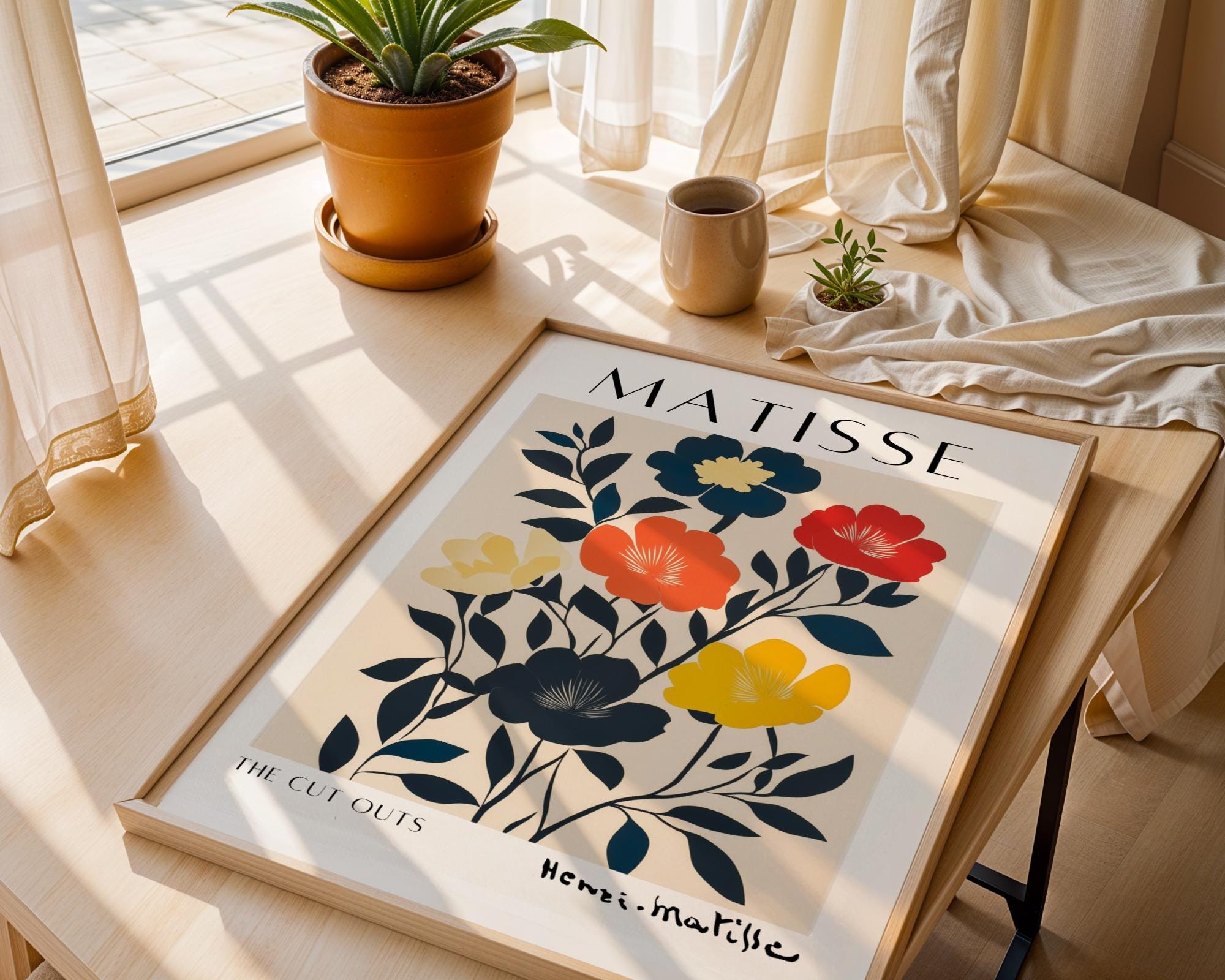 Henri Matisse Print | Inspired Floral  | Abstract Botanical Wall Art wall art print, modern home decor, unframed artwork by Nomad & Nest