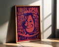 Modern Pop Art | Janis Joplin Psychedelic  Poster | 1970s Retro Music Print wall art print, modern home decor, unframed artwork by Nomad & Nest