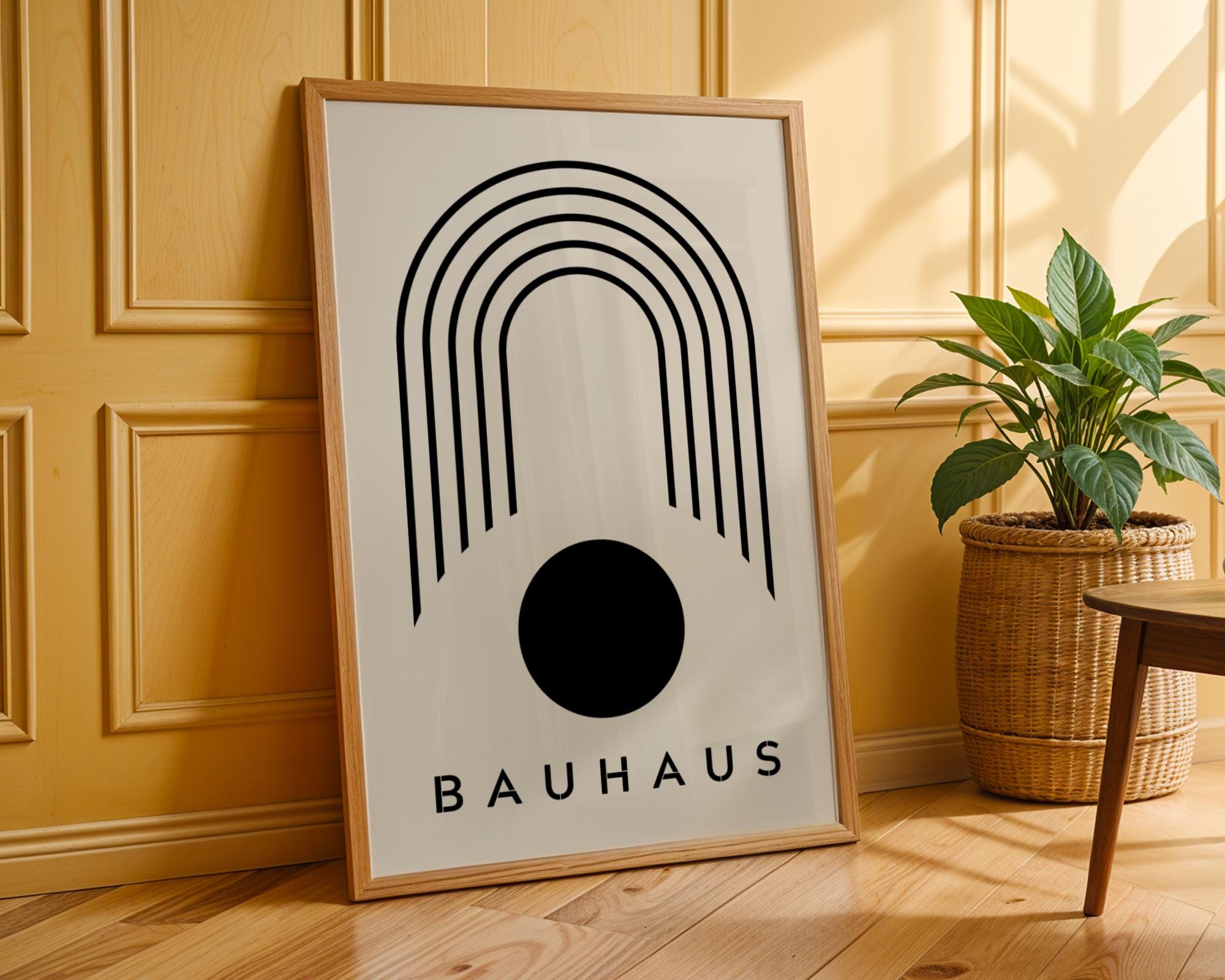 Bauhaus Poster Circle Art Print | Mid-Century Modern Geometric wall art print, modern home decor, unframed artwork by Nomad & Nest