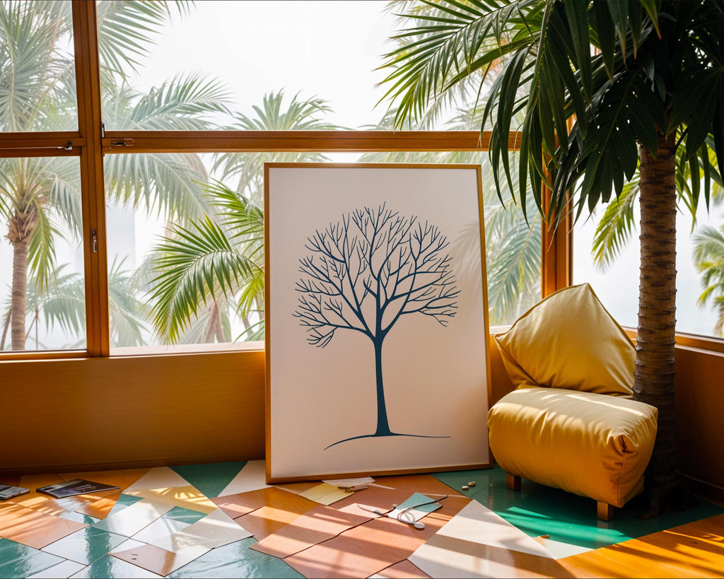 Minimalist Bare Tree Print | Modern Nature Wall Art wall art print, modern home decor, unframed artwork by Nomad & Nest