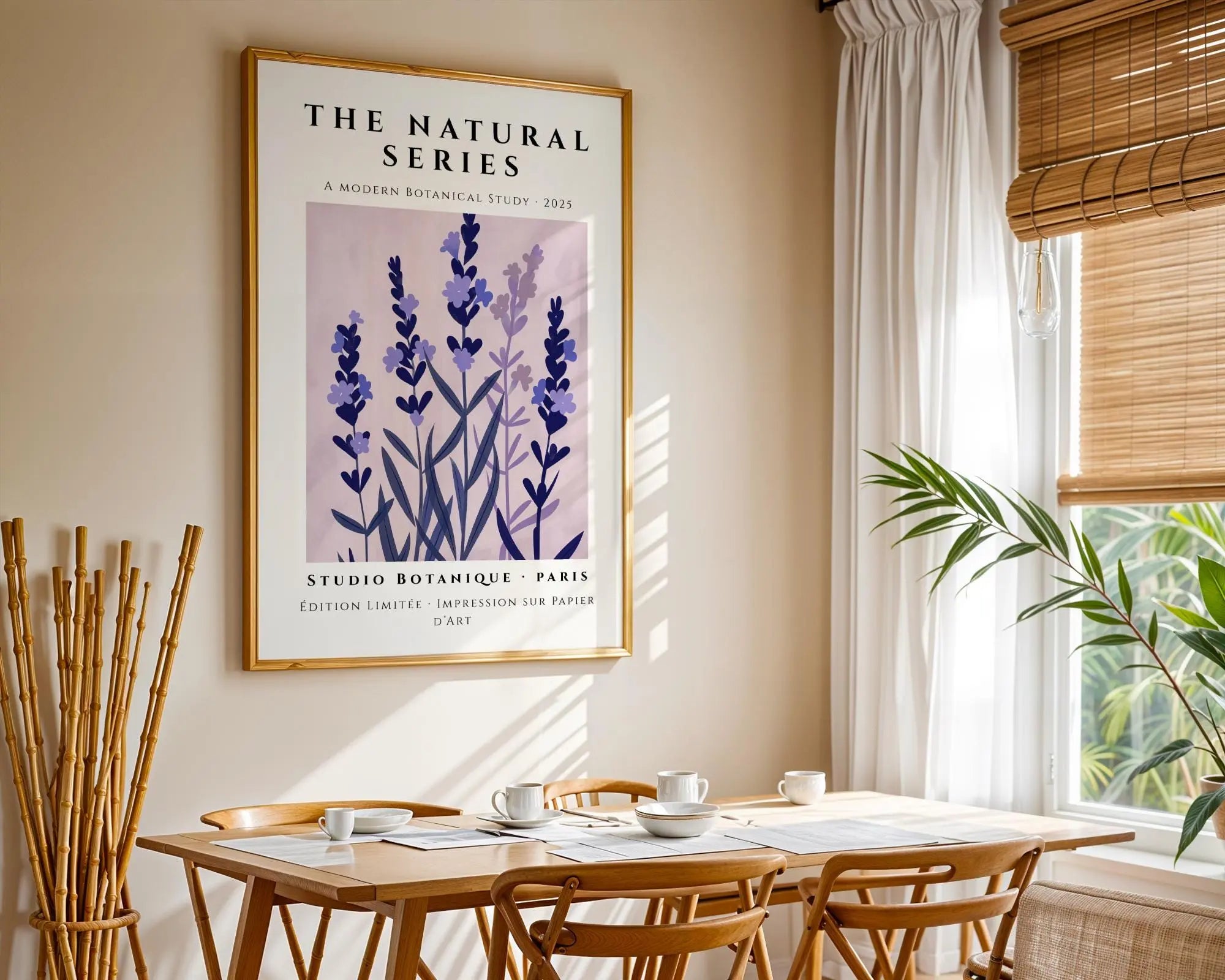 Lavender Botanical Print • Minimalist Mauve Floral Wall Art wall art print, modern home decor, unframed artwork by Nomad & Nest