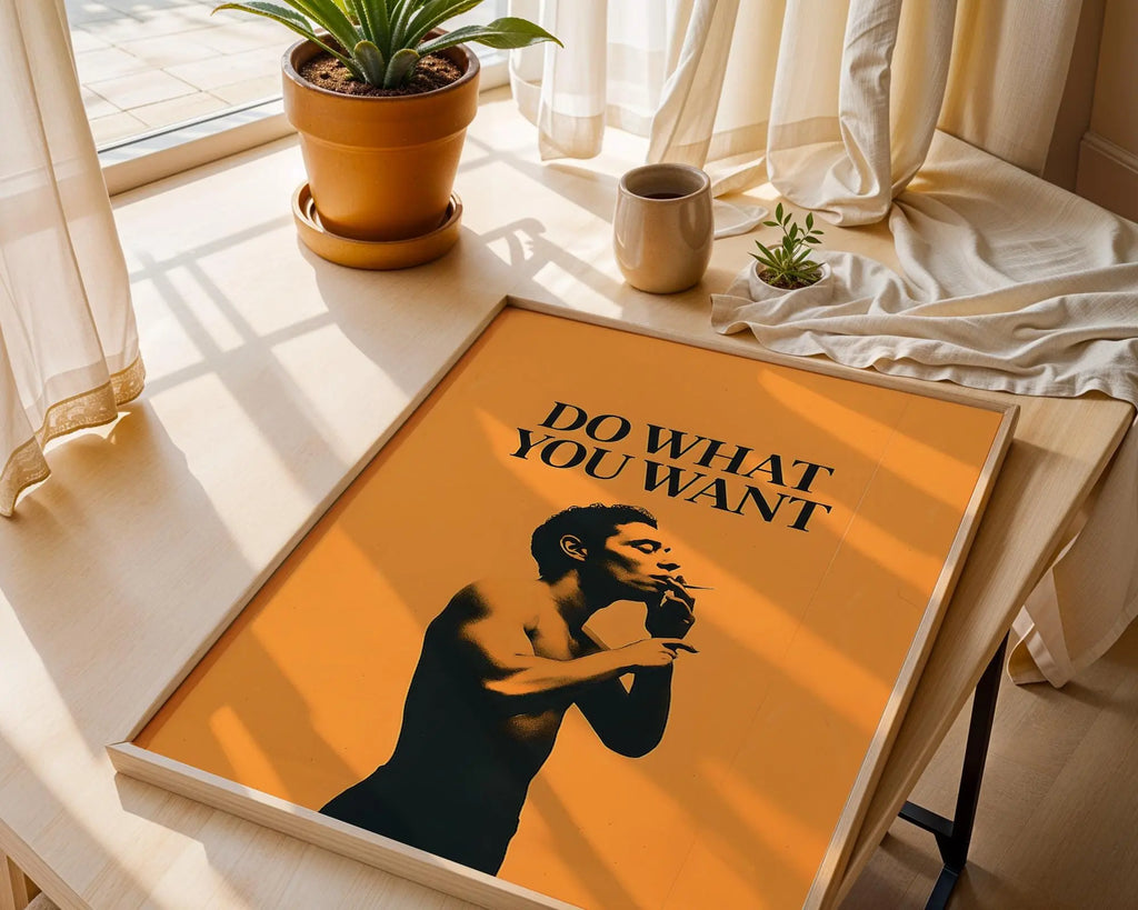 Positive Emotion | Do What You Want | Bold Freedom Quote Wall Art | Modern Statement Poster wall art print, modern home decor, unframed artwork by Nomad & Nest