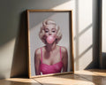 Modern Pop Art | Marilyn Monroe Bubblegum  Print | Retro Glam  Decor wall art print, modern home decor, unframed artwork by Nomad & Nest
