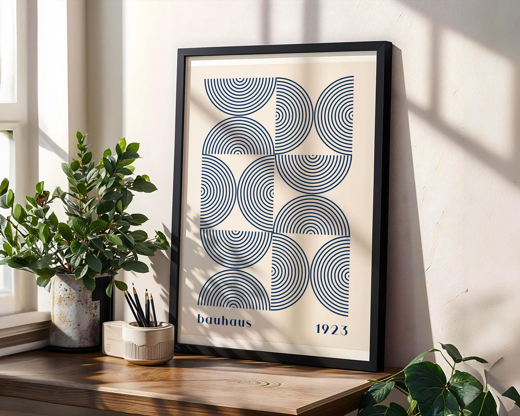Bauhaus Poster Geometric Art Print | Mid-Century Modern Home Decor wall art print, modern home decor, unframed artwork by Nomad & Nest