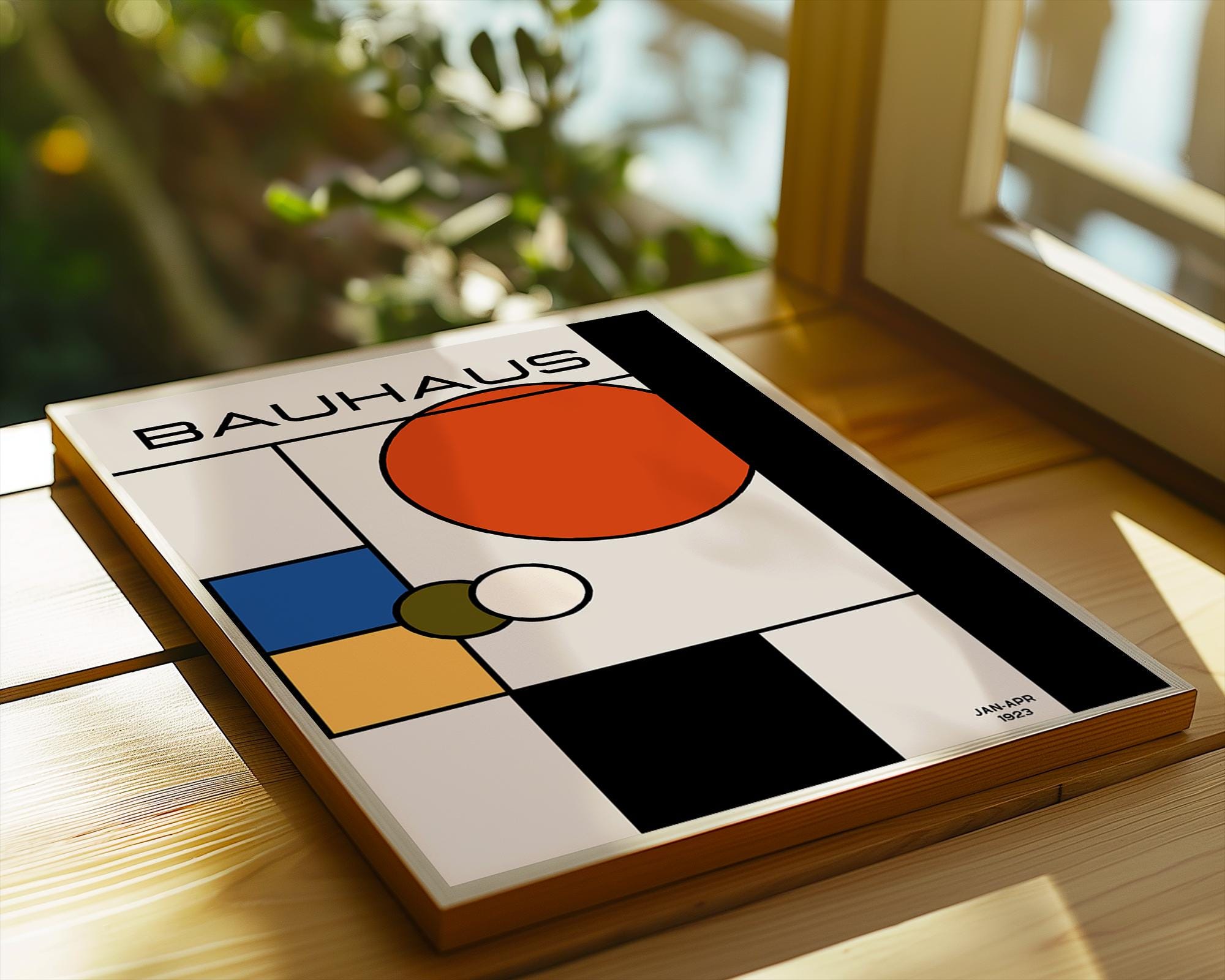 Bauhaus Poster Geometric Print | Mid Century Modern Art wall art print, modern home decor, unframed artwork by Nomad & Nest