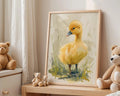 Playroom Ideas | Duckling Nursery Wall Art | Farm Animal Watercolour Print wall art print, modern home decor, unframed artwork by Nomad & Nest