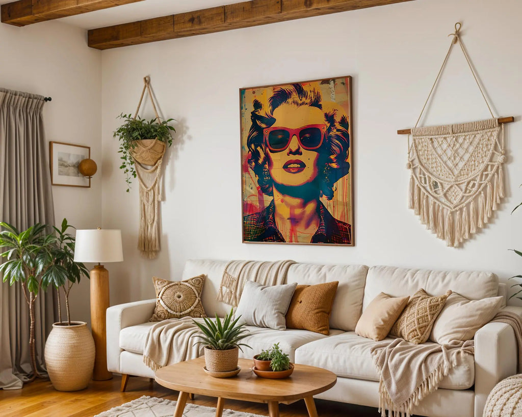 Modern Pop Art | Marilyn Monroe  Print | Retro Hollywood Glam Decor wall art print, modern home decor, unframed artwork by Nomad & Nest