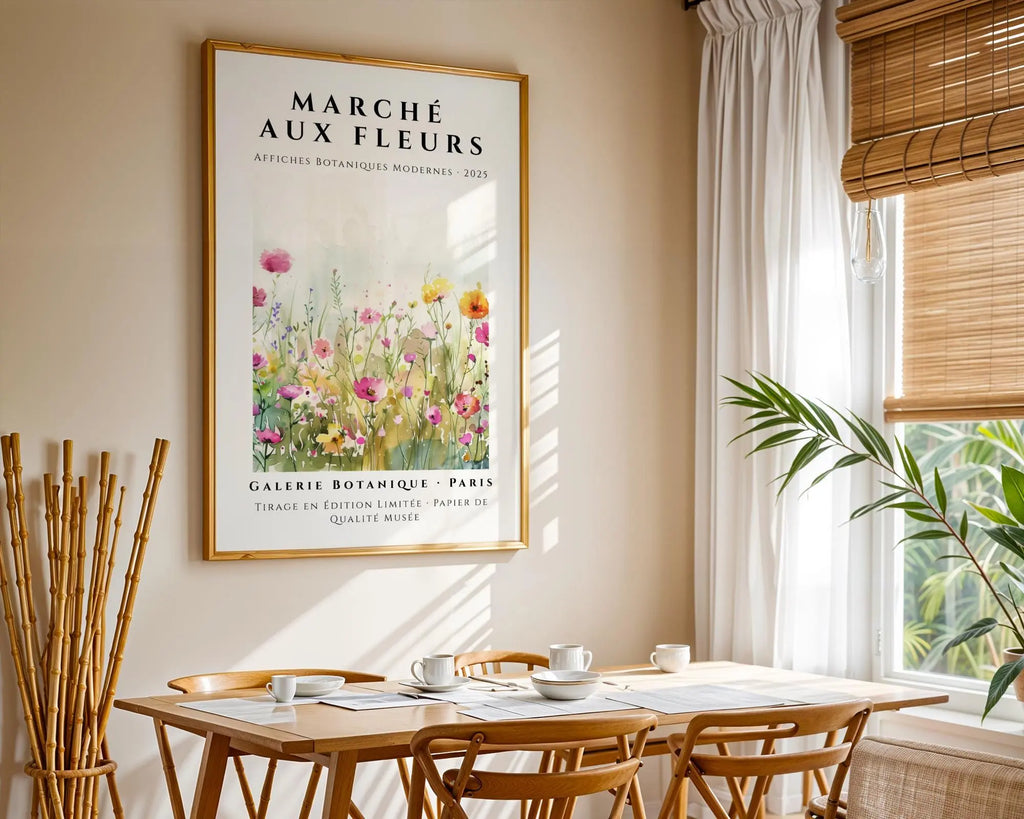 Blush Meadow Watercolor Botanical Print | French Country Decor wall art print, modern home decor, unframed artwork by Nomad & Nest
