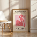 Henri Matisse Print Nude Poster | Pink Seated Woman Cut-Out Modern Minimalist wall art print, modern home decor, unframed artwork by Nomad & Nest