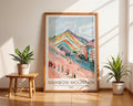 Rainbow Mountain Peru Art Print | Colorful Andes Travel Poster wall art print, modern home decor, unframed artwork by Nomad & Nest