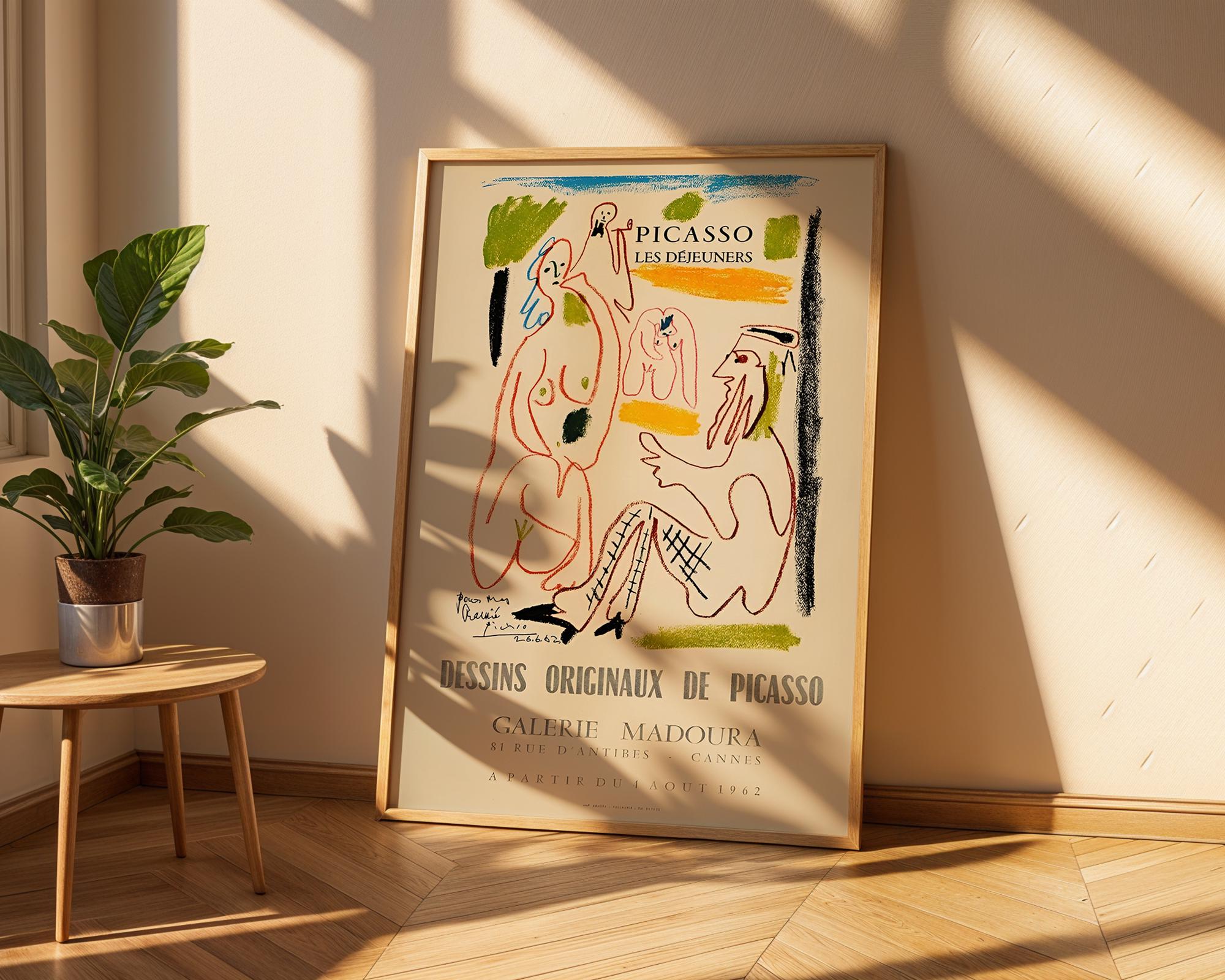 Picasso Exhibition Poster | Abstract Line Art Nude Print wall art print, modern home decor, unframed artwork by Nomad & Nest