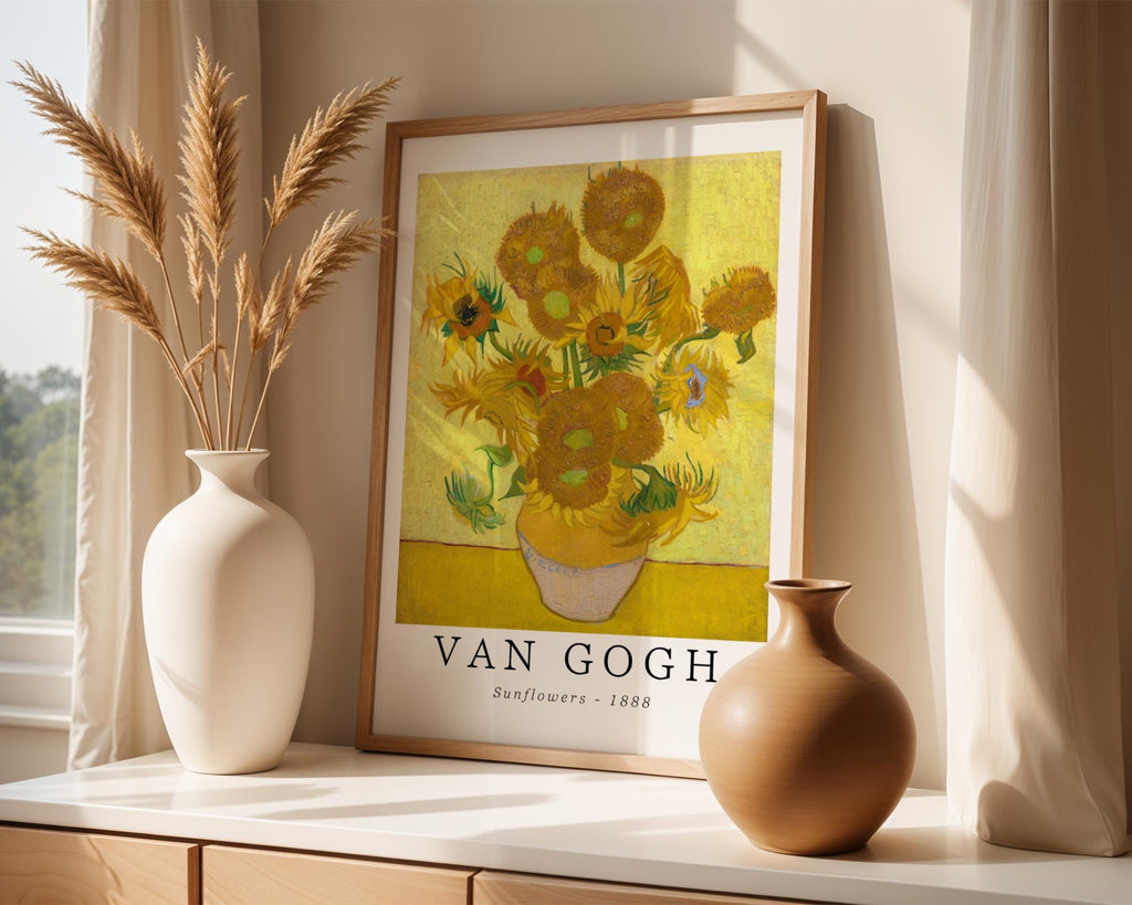 Van Gogh Print | Sunflowers  – Vintage Botanical Wall Art wall art print, modern home decor, unframed artwork by Nomad & Nest