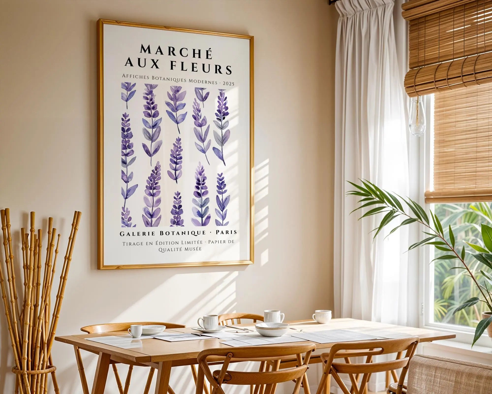 Lavender Watercolor Botanical Print | French Country Decor wall art print, modern home decor, unframed artwork by Nomad & Nest