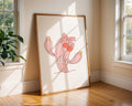 Pink Cactus Print | Western Cowgirl Wall Art wall art print, modern home decor, unframed artwork by Nomad & Nest