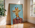 Glam Giraffe Art Print | Safari Animal Poster wall art print, modern home decor, unframed artwork by Nomad & Nest