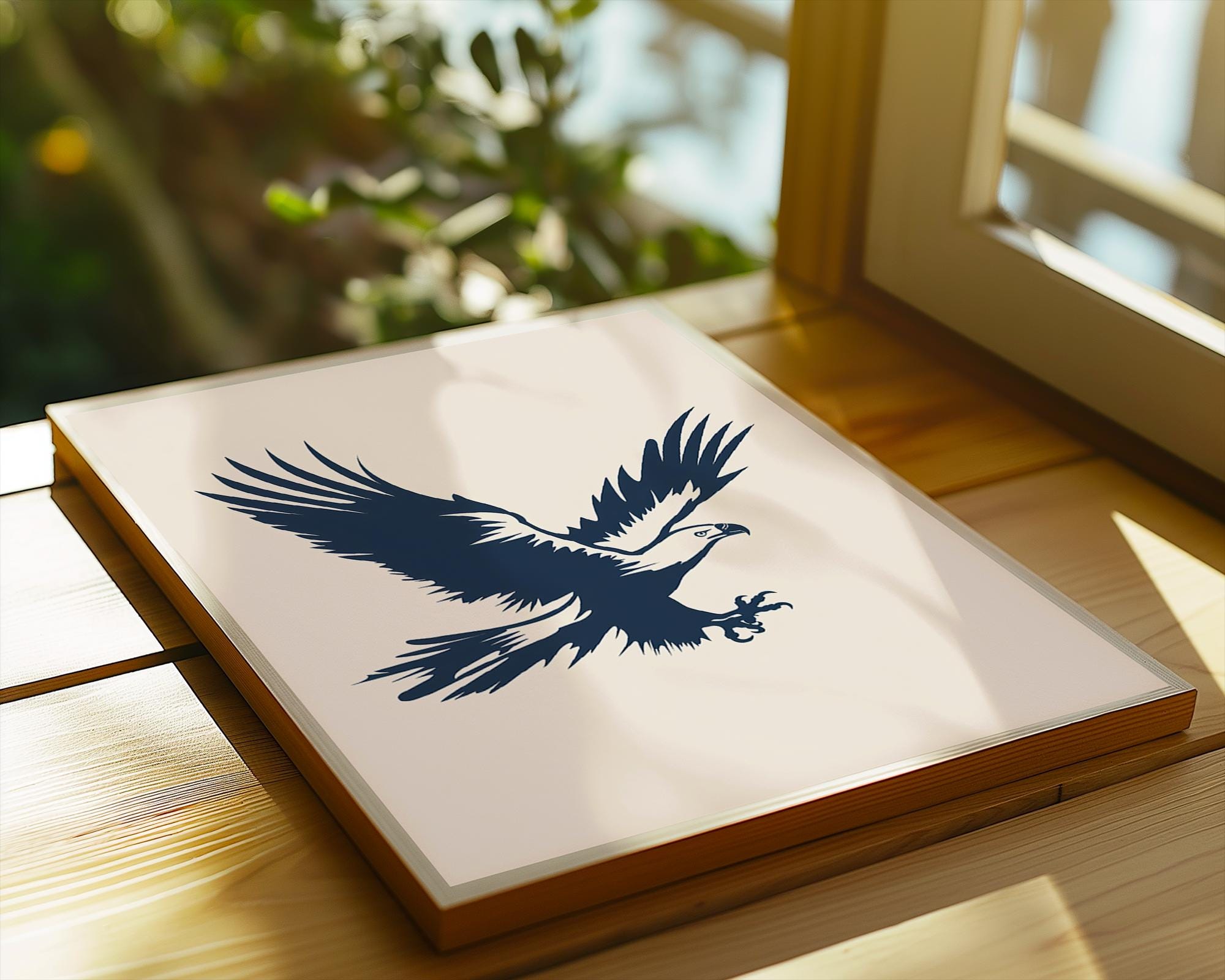 Majestic Eagle Print | Scandinavian Nature Art wall art print, modern home decor, unframed artwork by Nomad & Nest
