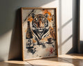 Japanese Poster | Sumi-e Tiger Print – Zen Ink Wash Art wall art print, modern home decor, unframed artwork by Nomad & Nest