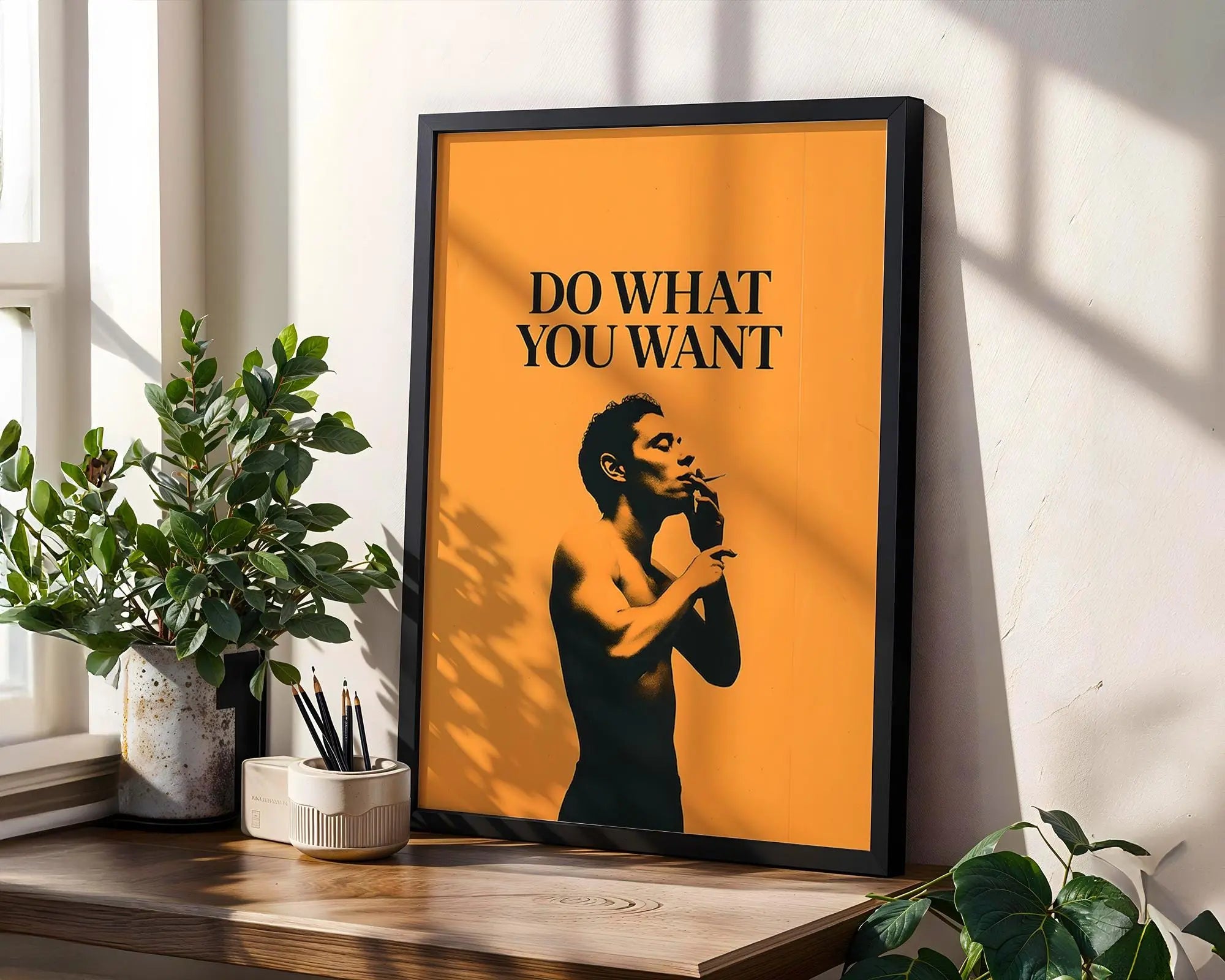 Positive Emotion | Do What You Want | Bold Freedom Quote Wall Art | Modern Statement Poster wall art print, modern home decor, unframed artwork by Nomad & Nest