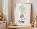 Playroom Ideas | Safari Balloon Nursery Art | Dream Big Baby Wall Print wall art print, modern home decor, unframed artwork by Nomad & Nest