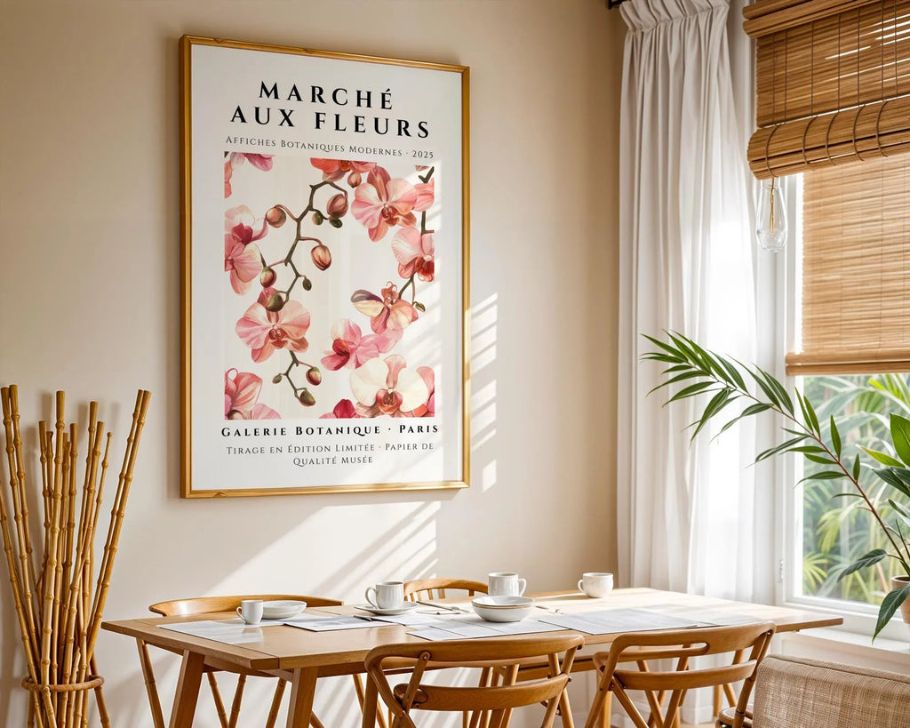 Blush Orchid Flower Market Print | Parisian Botanical Art wall art print, modern home decor, unframed artwork by Nomad & Nest