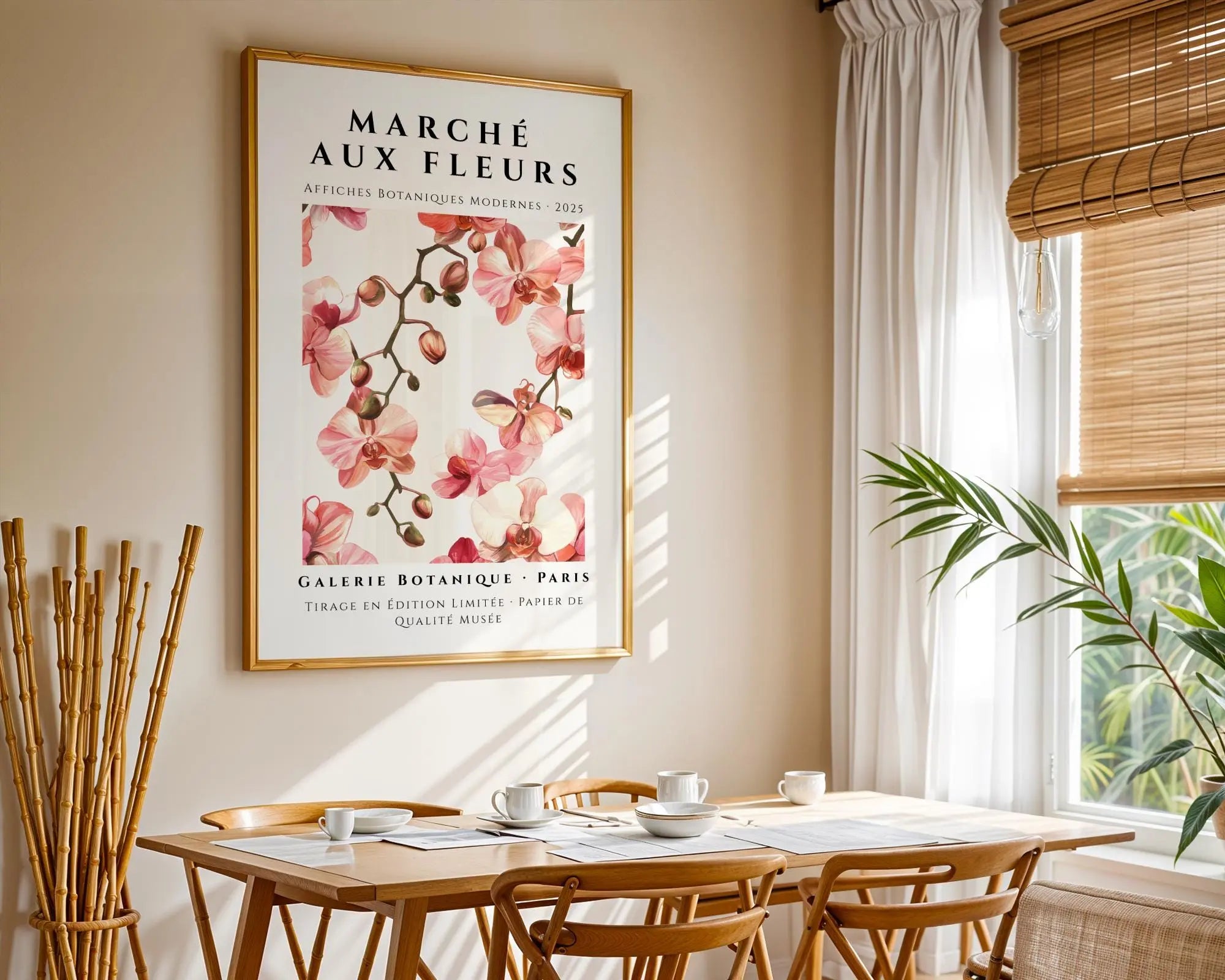 Blush Orchid Flower Market Print | Parisian Botanical Art wall art print, modern home decor, unframed artwork by Nomad & Nest