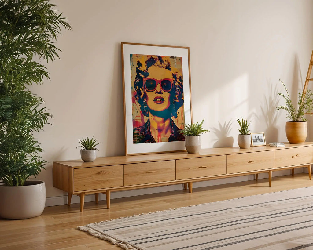 Modern Pop Art | Marilyn Monroe  Print | Retro Hollywood Glam Decor wall art print, modern home decor, unframed artwork by Nomad & Nest