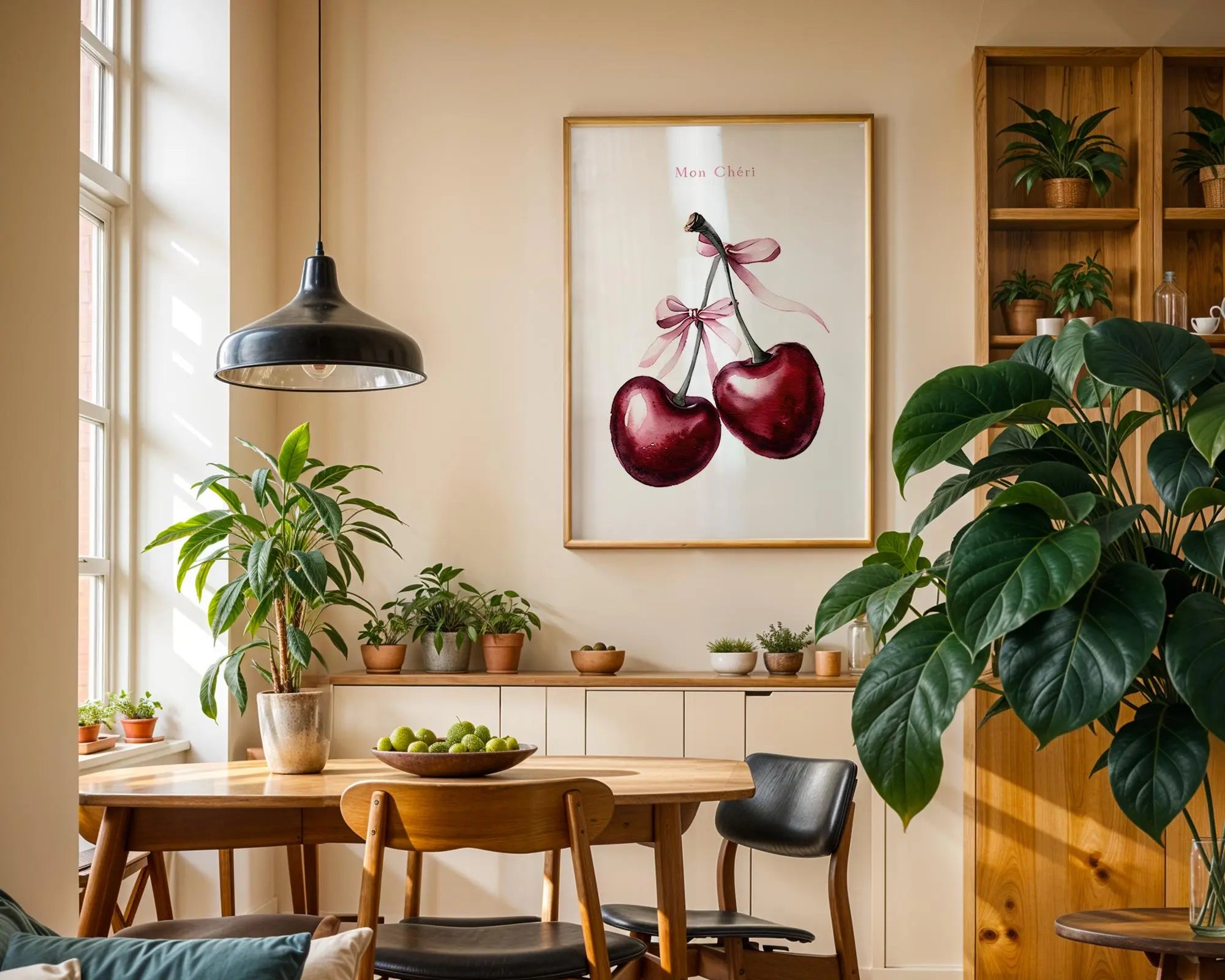 Positive Emotion | Cherry Kitchen Print – Romantic French Wall Art wall art print, modern home decor, unframed artwork by Nomad & Nest